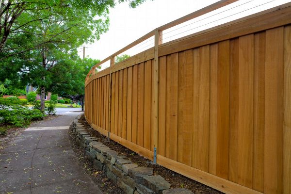 Solid Wood Fence Installation